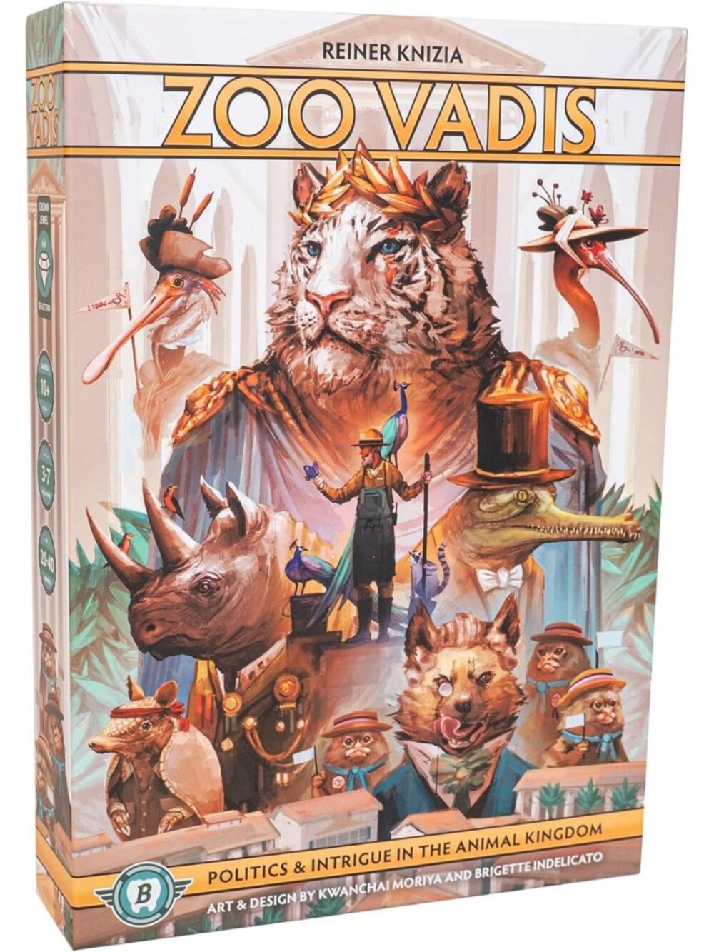 Zoo Vadis Board Game - Strategic Negotiation Game for 3-7 Players, Fun Family